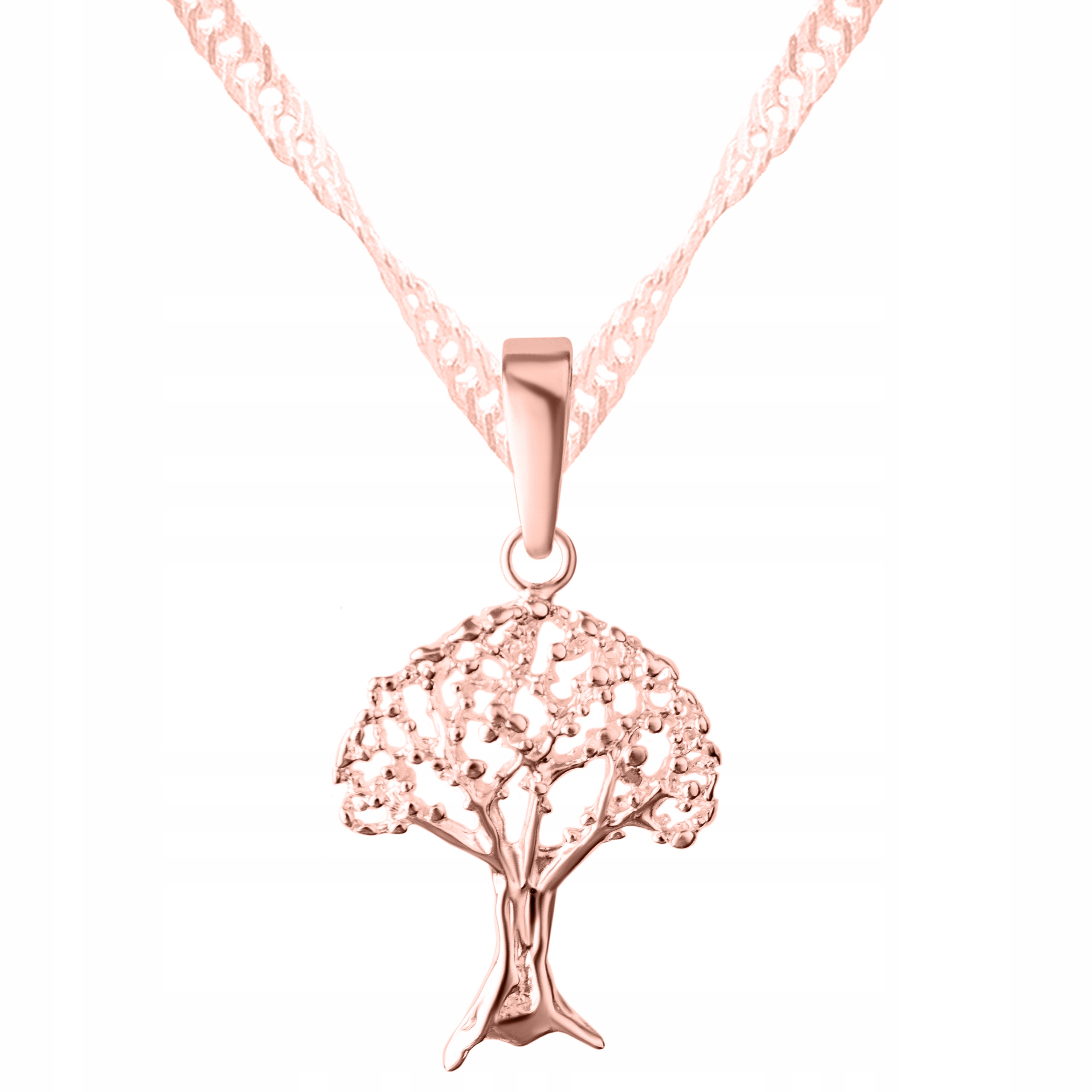 Náhrdelník se stromem života Pozlacený Přívěsek Strom štěstí Stříbro 925