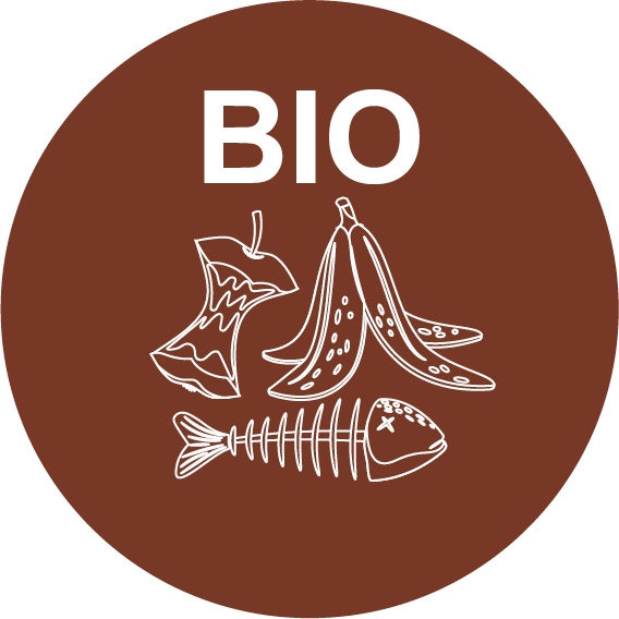 

Naklejka Do Segregacji Śmieci Bio Okrągła 10cm