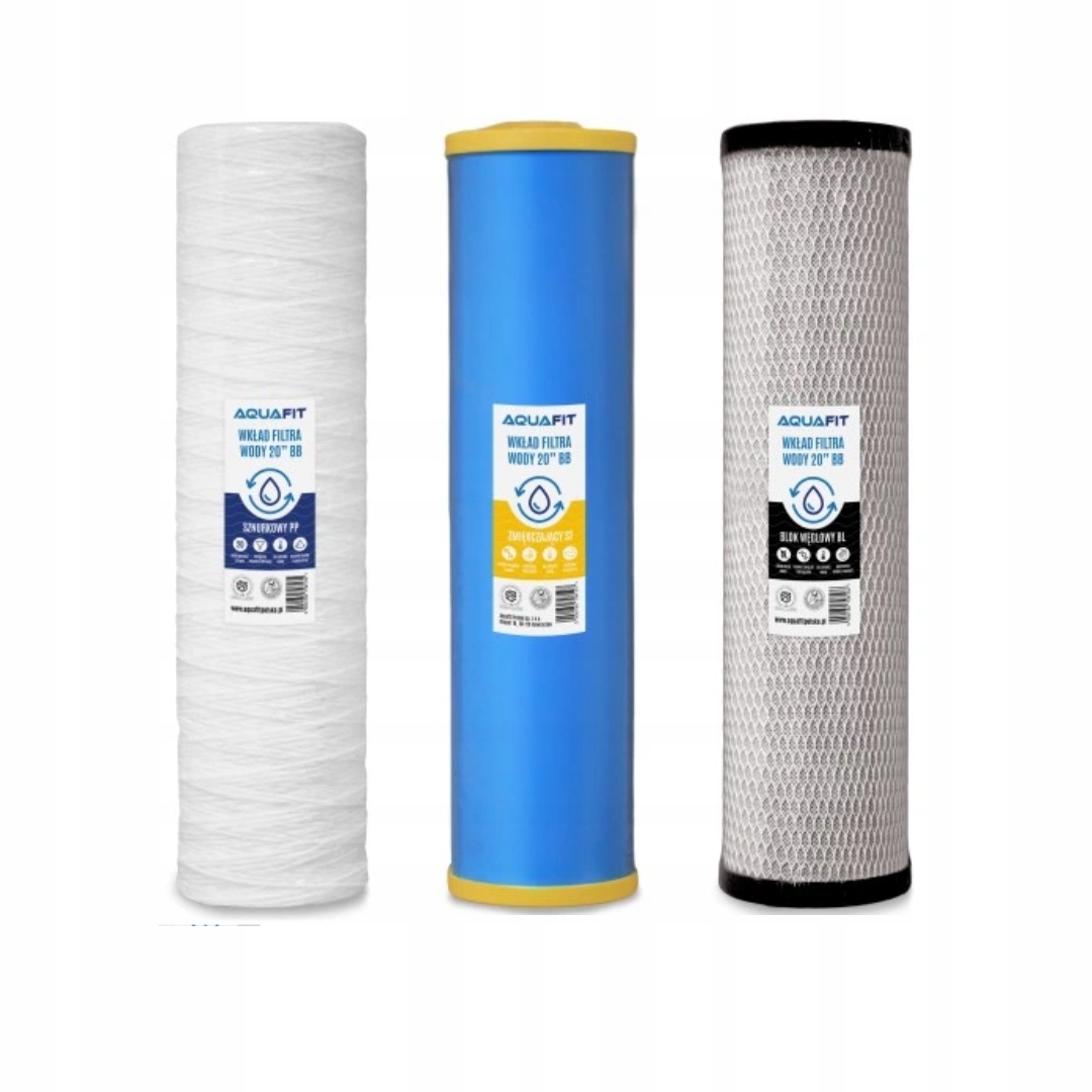 Sada změkčovačů vodního kamene Aquafit 20" Big Blue 3 kusy