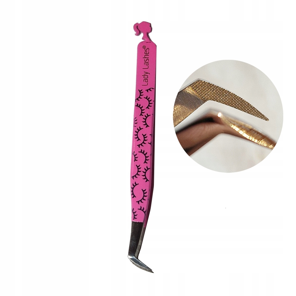 Pęseta do rzęs miękka precyzyjna objętości