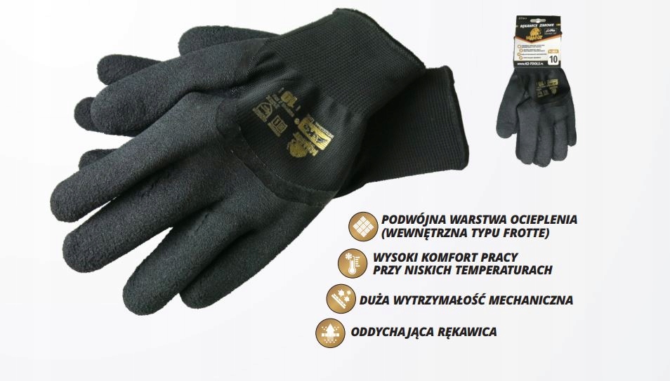 

Rękawice rękawiczki robocze zimowe ocieplane r. 9