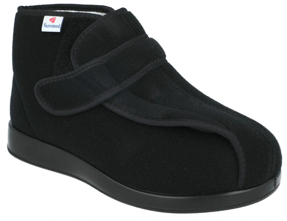 Boty pro diabetiky Varomed 60460 na suchý zip, široké, velikost R, černé, R41