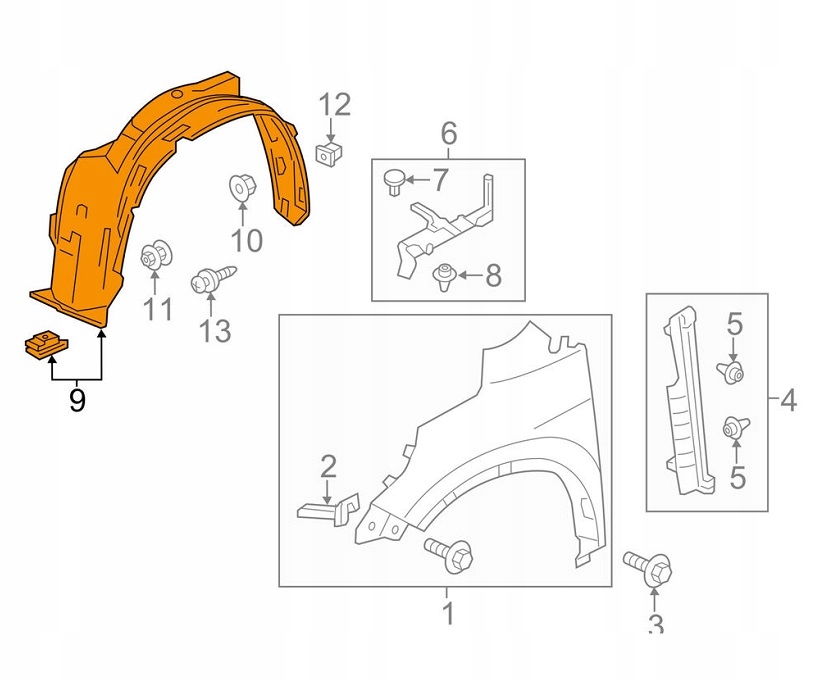 NADKOLE HONDA CR-V 15- 74150T0AA00 LEWE