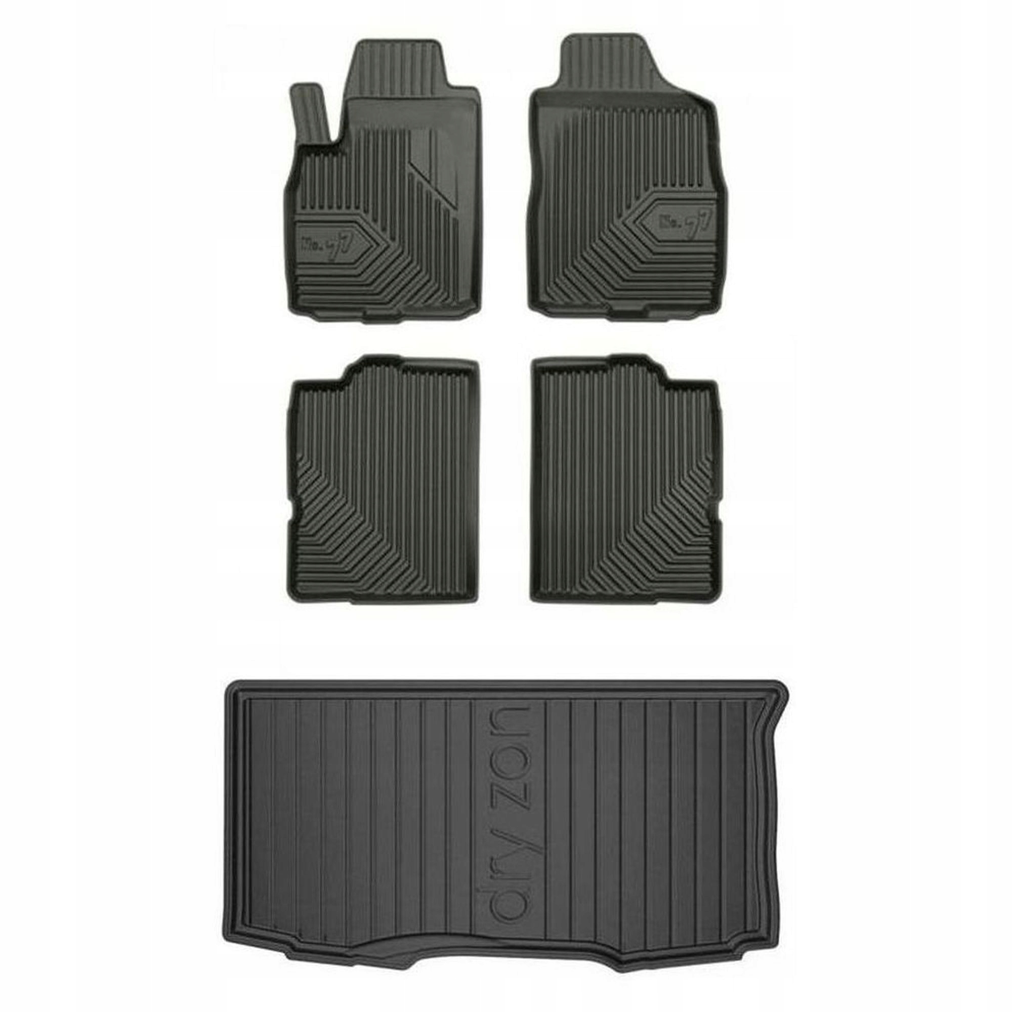 Gumová sada koberčekov a rohoží Fiat Panda II 2003-2012 Hatchback