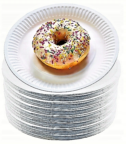 TALERZE PAPIEROWE BIAŁE JEDNORAZOWE EKO18CM 100SZT Kod producenta KAT01608