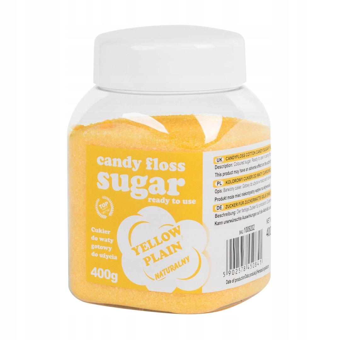 CUKIER WATY CUKROWEJ ŻÓŁTY NATURALNY SMAK 400G