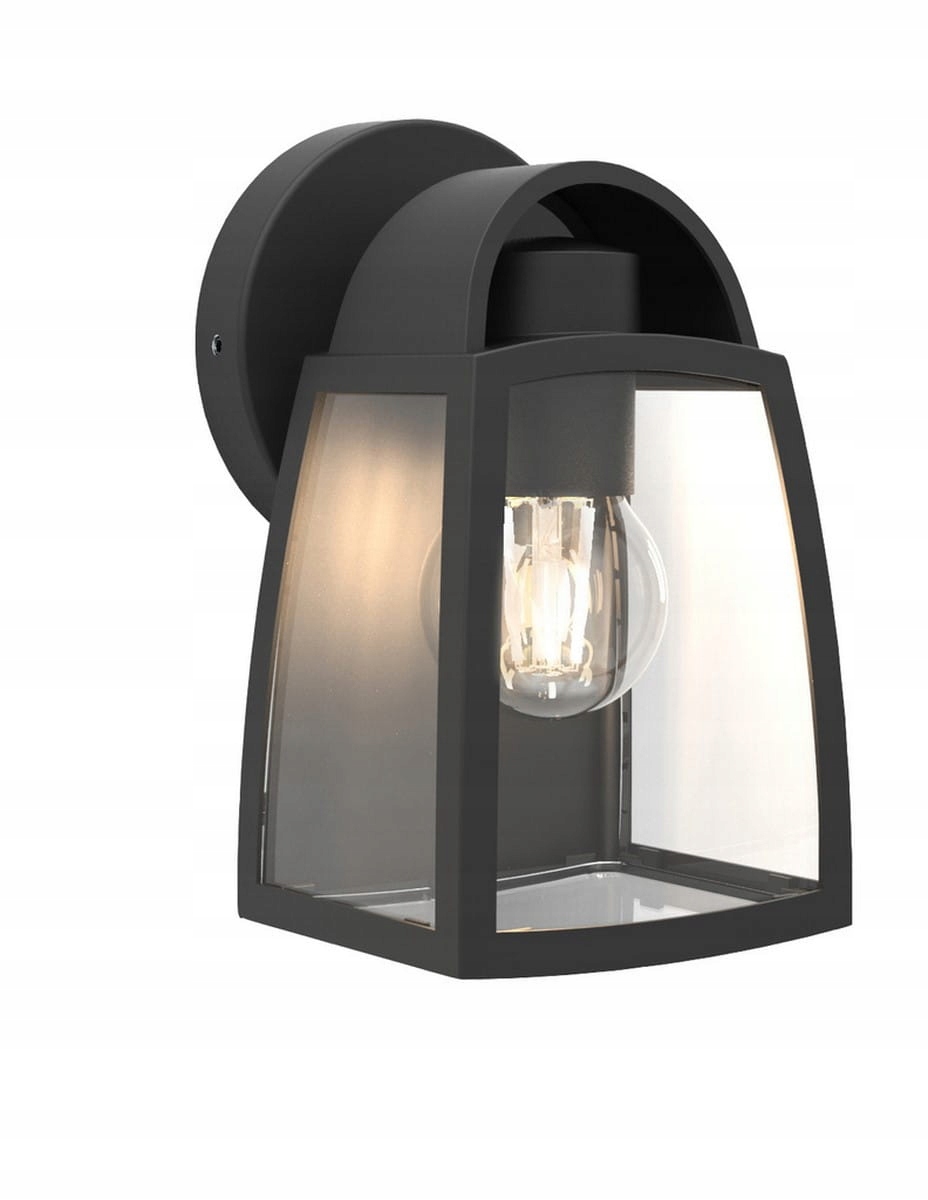 Venkovní fasádní lampa Kelsey černá E27 IP44, Lutec