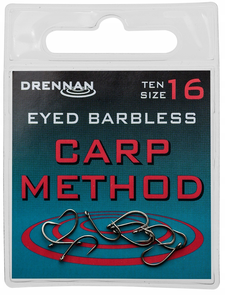 Haczyki Carp Method Bezzadziorowe roz 12 Drennan
