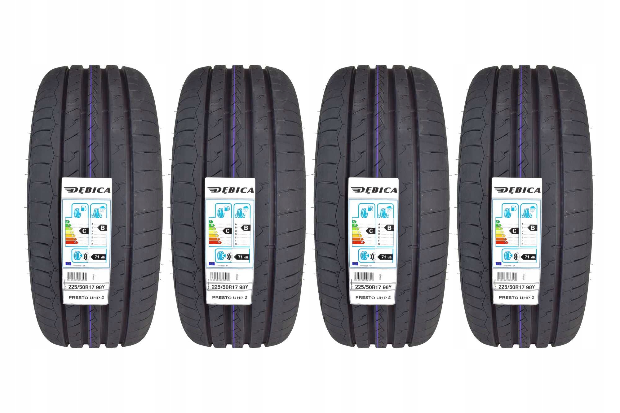 

4 Opony letnie 225/50R17 Dębica Presto Uhp 2 Rant