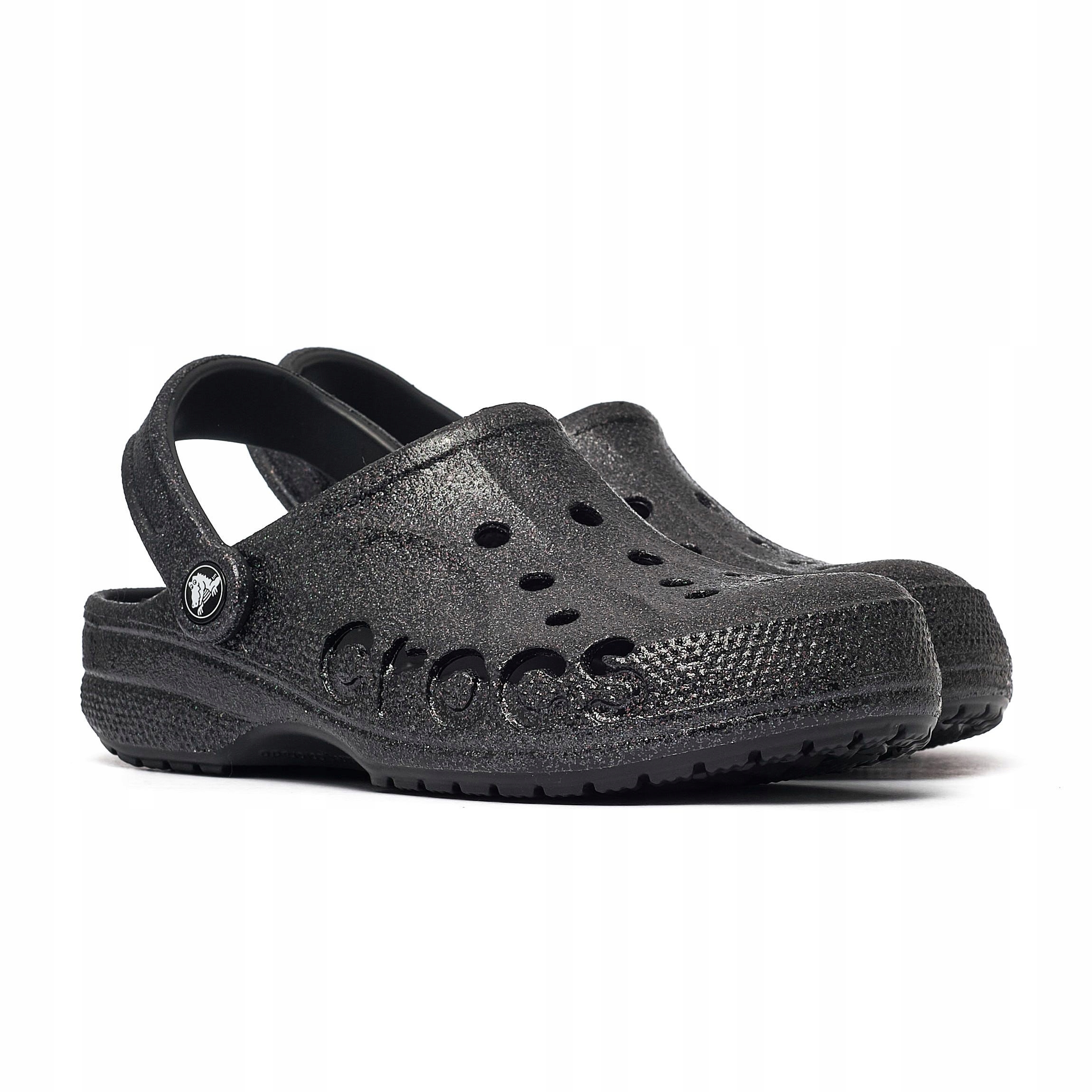 Nazouváky Crocs Baya Glitter Clog Černá 42-43 Dámské