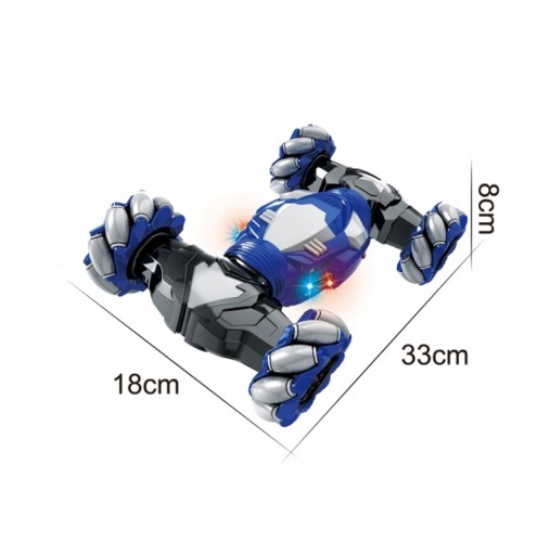 AUTO TWISTER 4x4 STEROWANY GESTAMI RĘKĄ PILOT Kolor dominujący odcienie niebieskiego