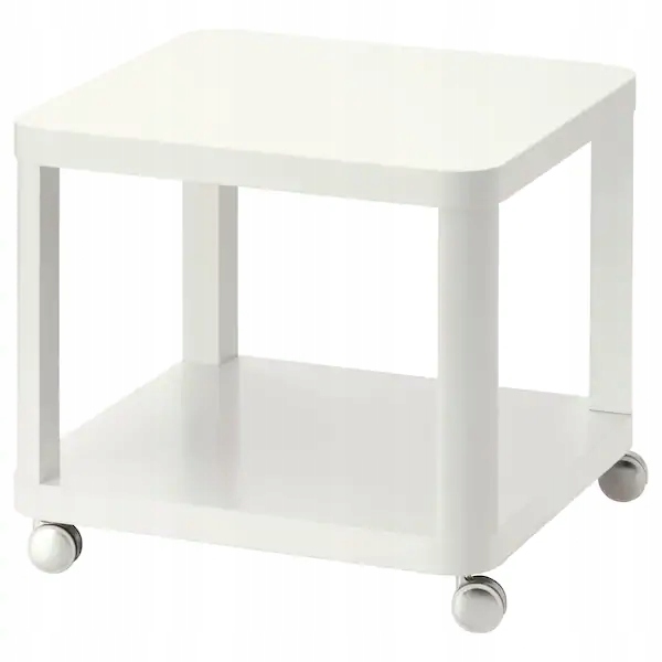 

Ikea Tingby Stolik na kółkach biały 50x50 cm