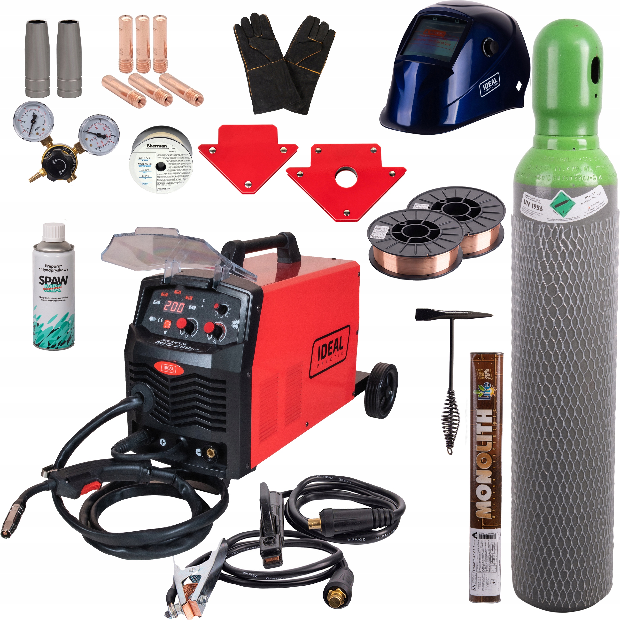 Зварювальний апарат migomat Praktik MIG 200 SYNERGIC