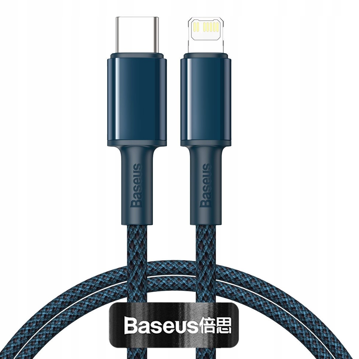 Kabel Przewód USB-C do Lightning Baseus High Density Braided, 20W, 5A PD 1m