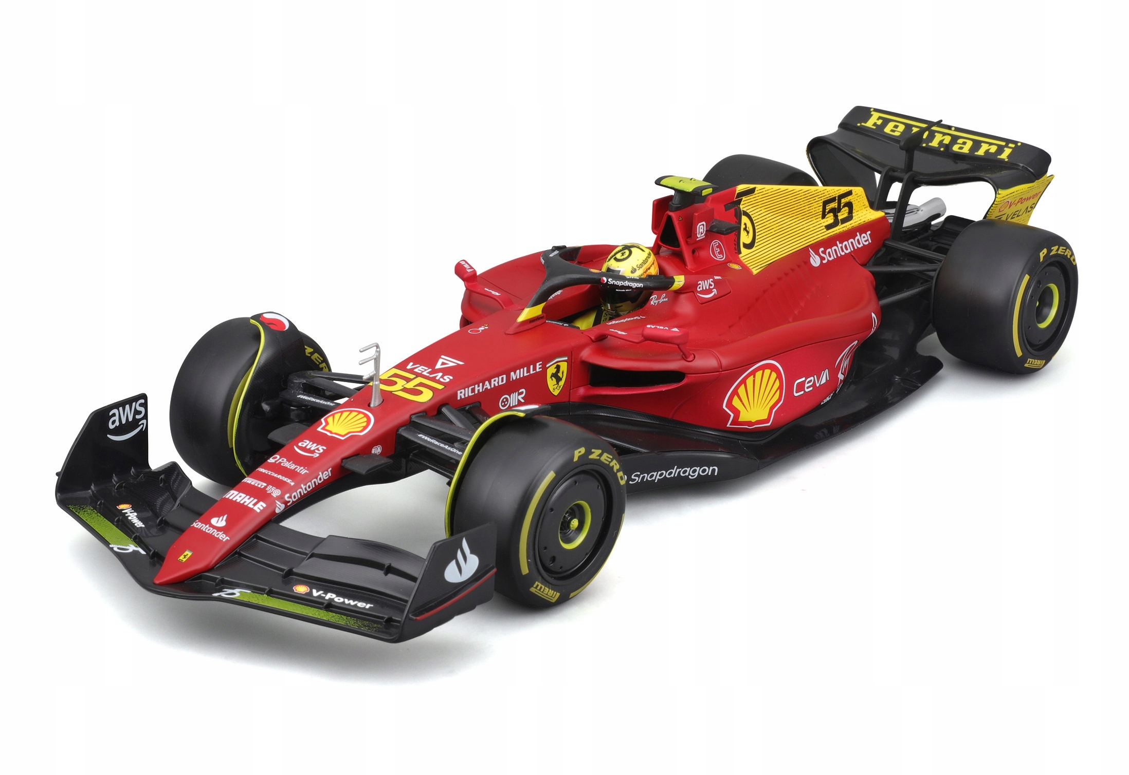 Ferrari Racing F1-75 2022 Itálie GP#55 Bburago