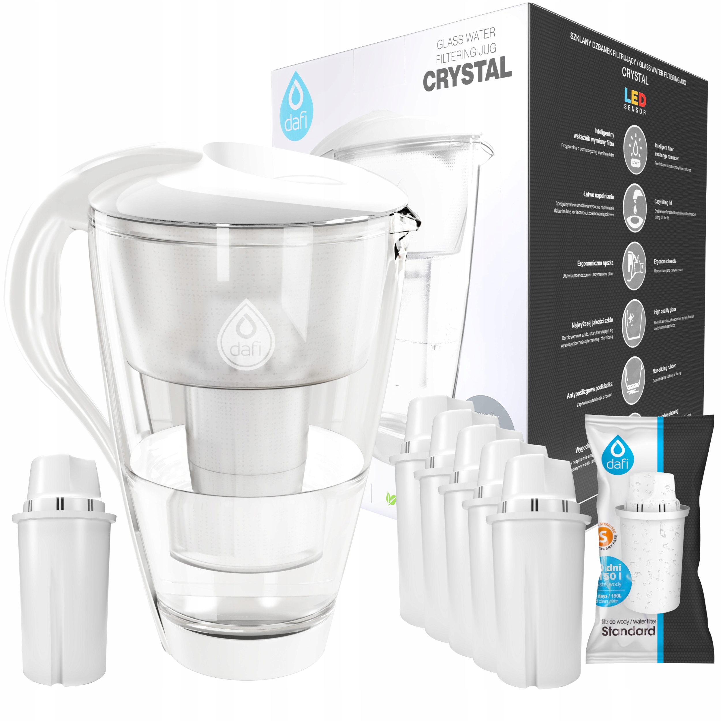 

Dzbanek Filtrujący Dafi Crystal Classic 6 Filtrów