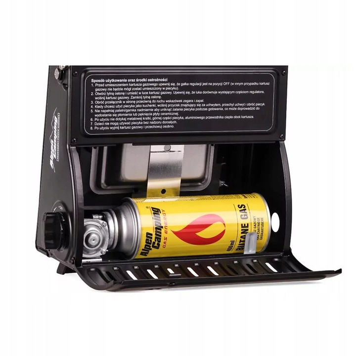 PIECYK GAZOWY KUCHENKA TURYSTYCZNA ALPEN CAMPING Waga 2.26 kg