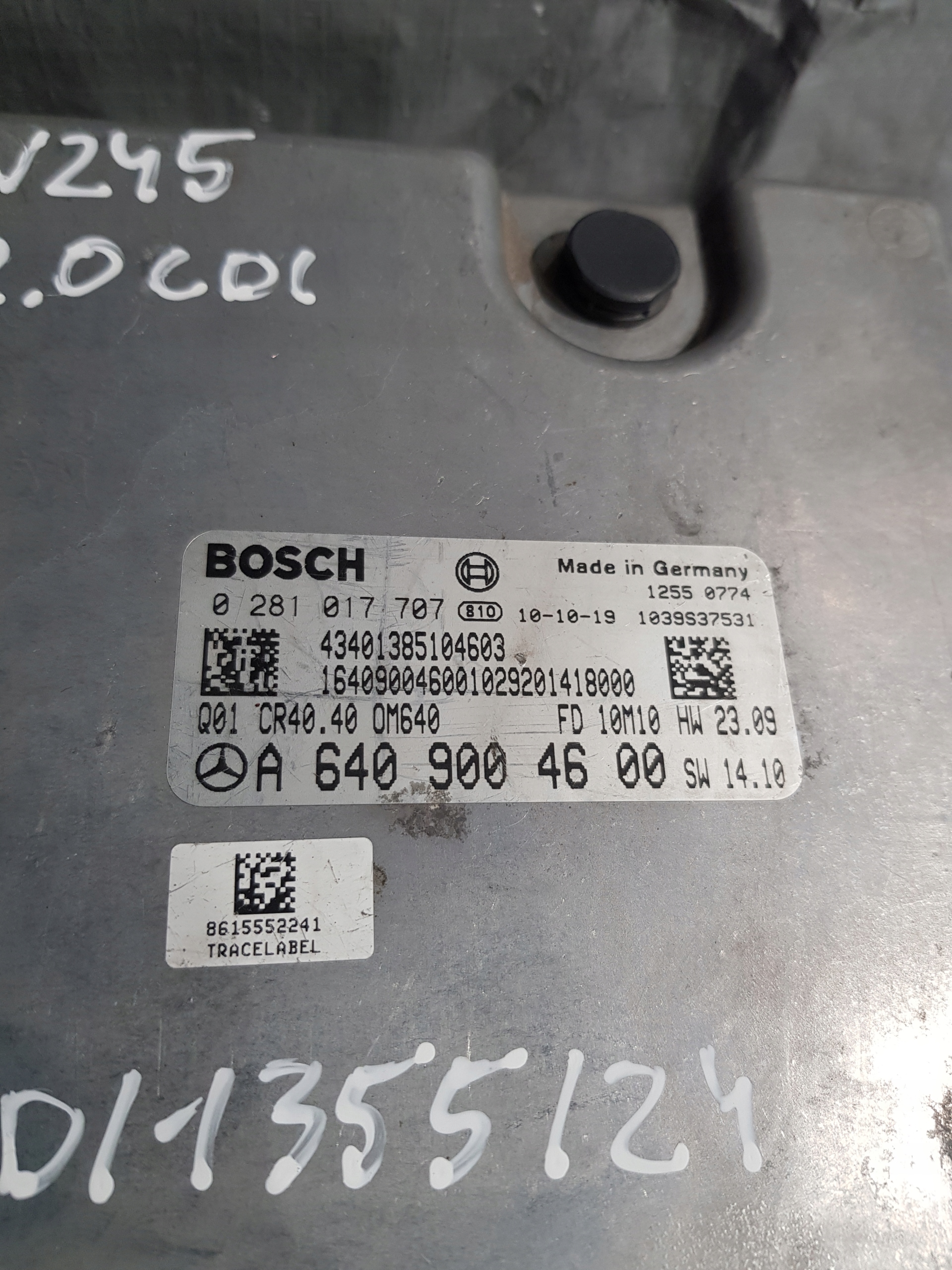 Computer Bedienteil W245 B-KLASA 2.0 CDI A6409004600