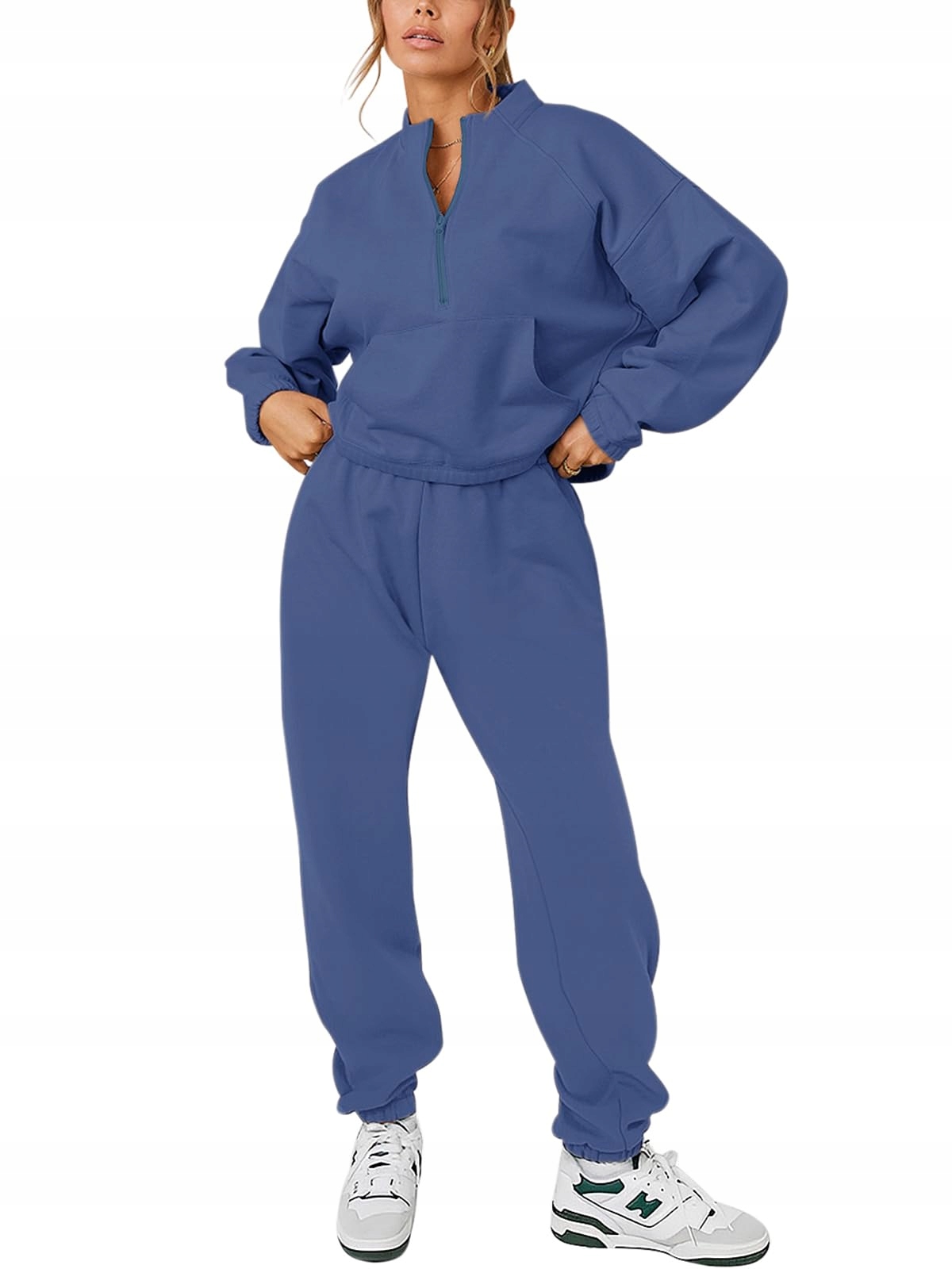 Teplákovka Dámský Bavlněný Sportovní Komplet Pohodlná Mikina Kalhoty Reoria L