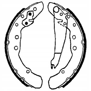 Szczęki hamulcowe zestaw DELPHI LS1655 Producent części Delphi
