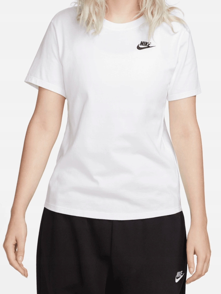 Tričko dámské Nike DX7902-100 bílé bavlněné sportovní tričko unisex M