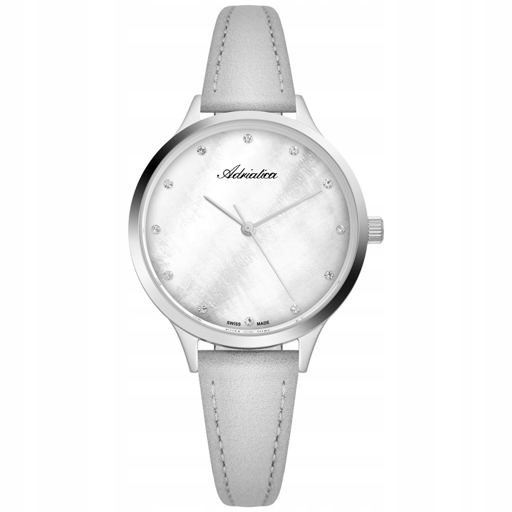 Dámské hodinky Adriatica A3572.5G4FQ Zirkony šedé
