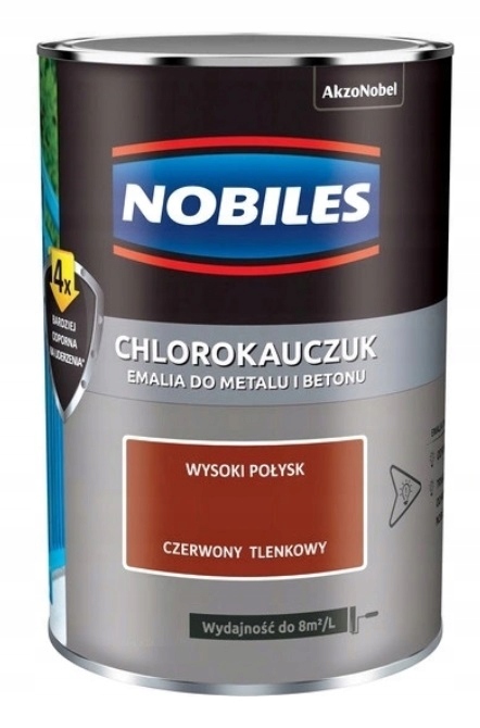 

Farba Nobiles Chlorokauczuk czerwona tlenkowa 0.9l