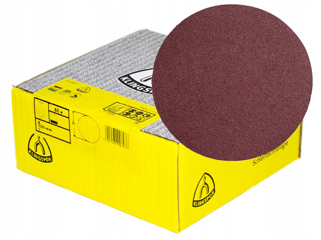 

50 x Klingspor krążek ścierny rzep 150 mm gr 40