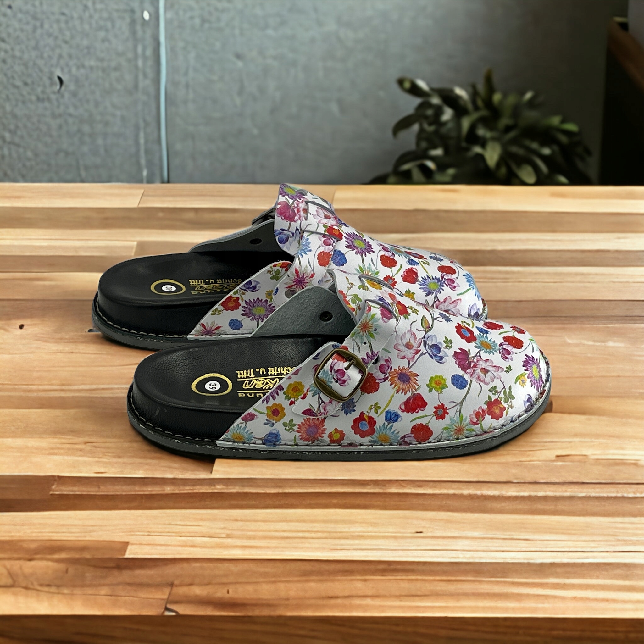 Klapki damskie kwiaty profilowane AnatomicBioKen Materiał podeszwy guma