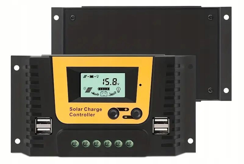 Solarny Regulator Ładowania akumulatorów 12V 24V 36V 48V Pwm 20A Usb