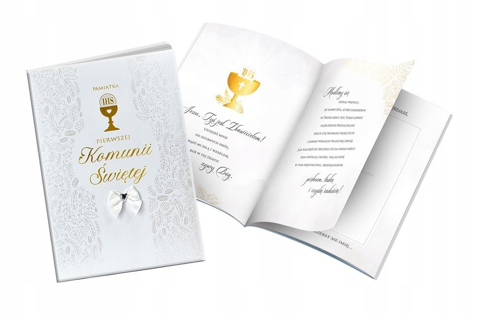 

Pamiątka Komunii Album bogato zdobiony cudo PMBPR3