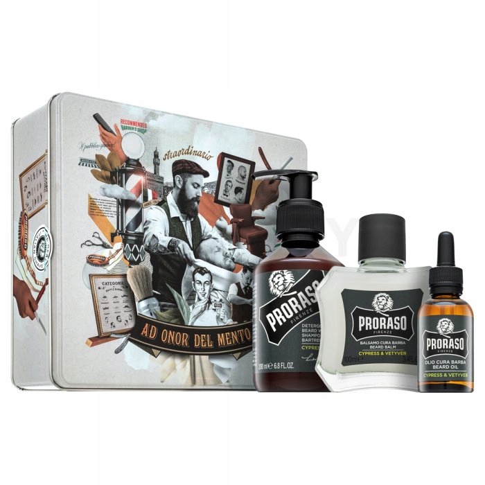 Proraso Cypress And Vetiver Metal Box Beard Care