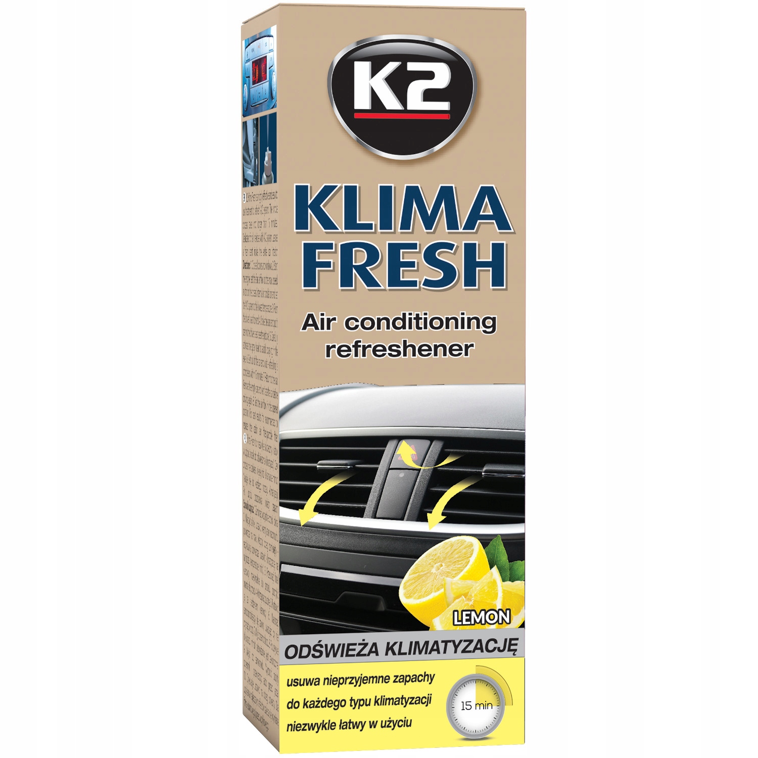 K2 ZESTAW DO ODŚWIEŻANIE KLIMY DOKTOR ODGRZYBIA Numer katalogowy producenta W100+K222