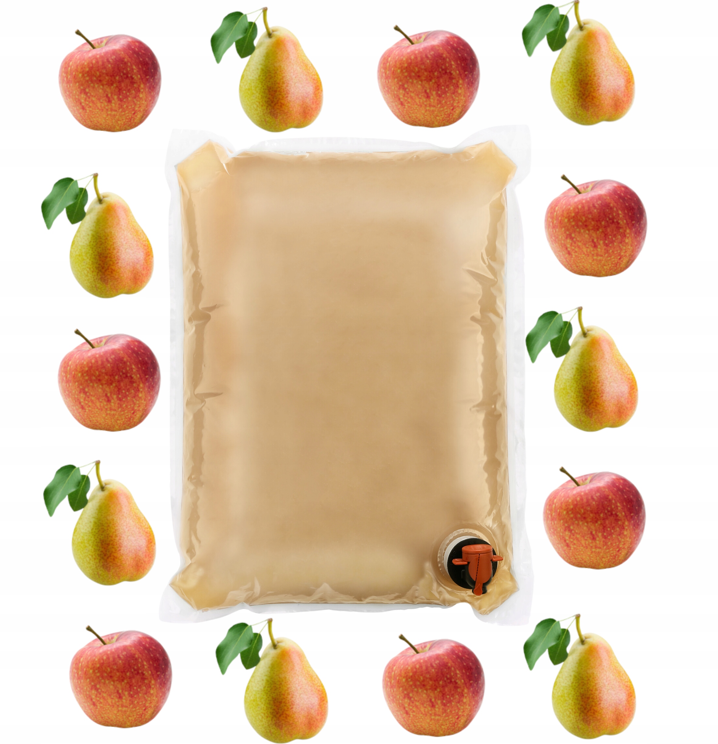 Sok z jabłek i gruszek 100% jabłko gruszka NFC 5L