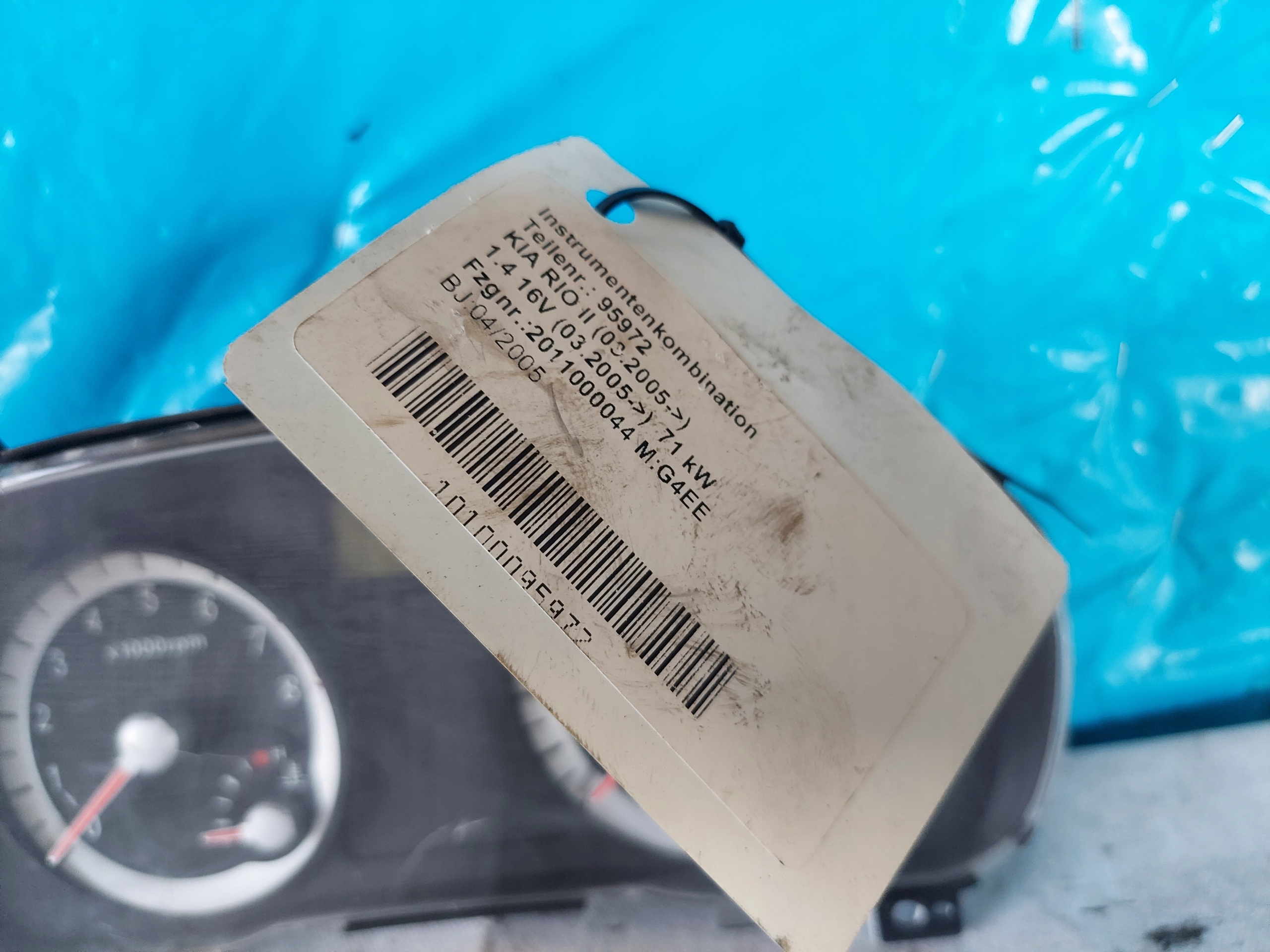 dials clock KIA RIO II 1.4 16V 940031G150