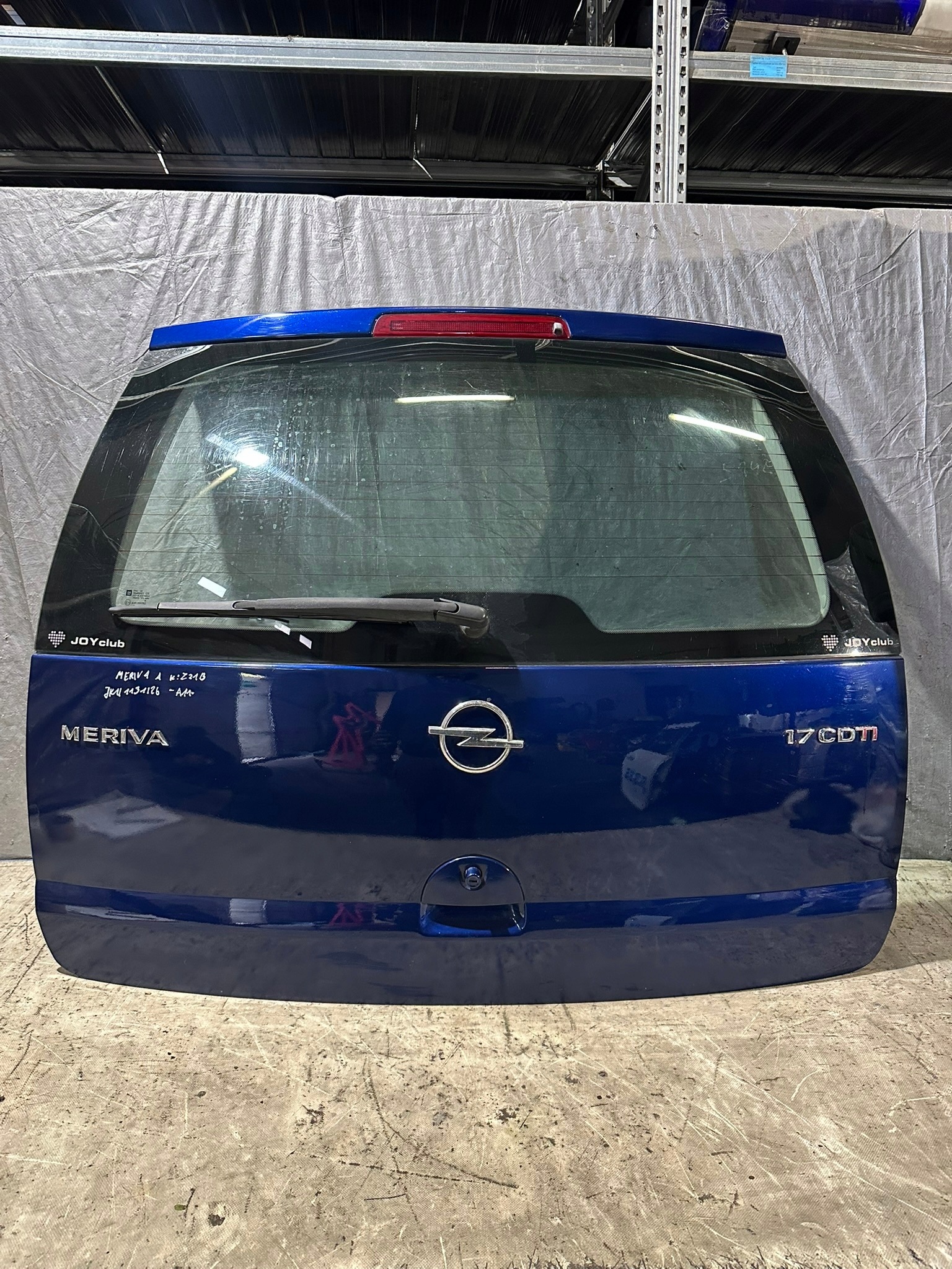 trunk door boot OPEL MERIVA A Z21B