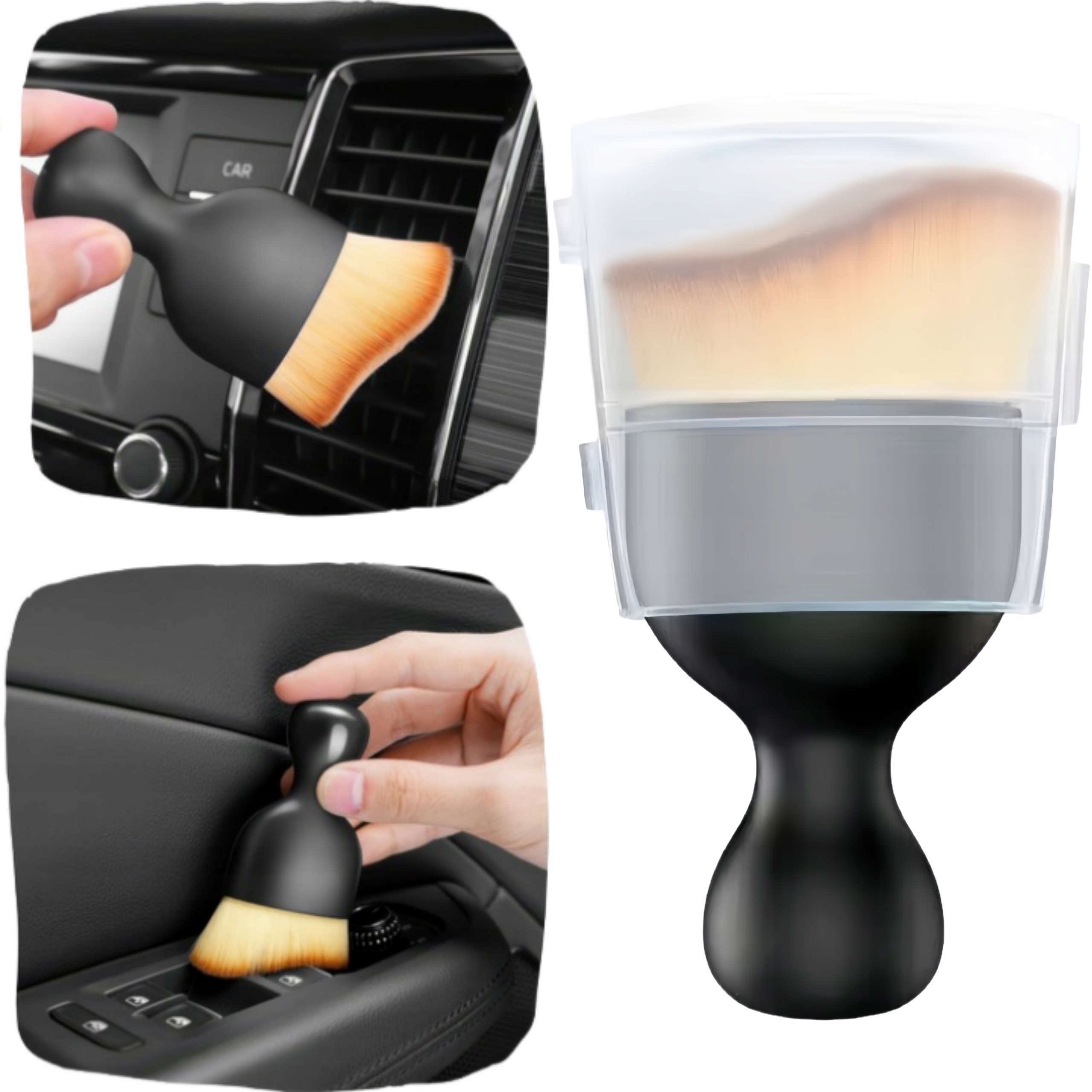 МЯГКАЯ ДЕТАЛИЗИРУЮЩАЯ ЩЕТКА ДЛЯ ЧИСТКИ И МЫТЬЯ САЛОНА АВТОМОБИЛЯ