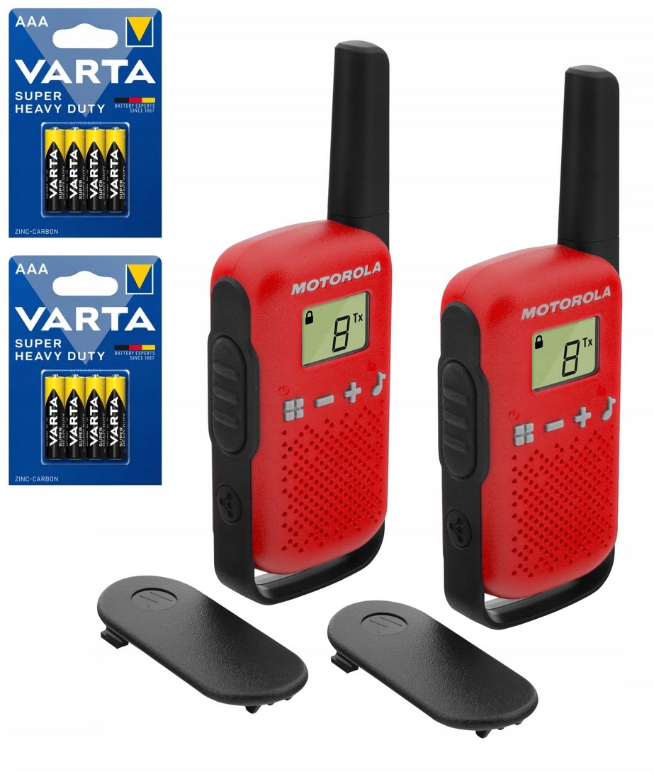 KRÓTKOFALÓWKI MOTOROLA T42 WALKIE TALKIE 4KM 2szt