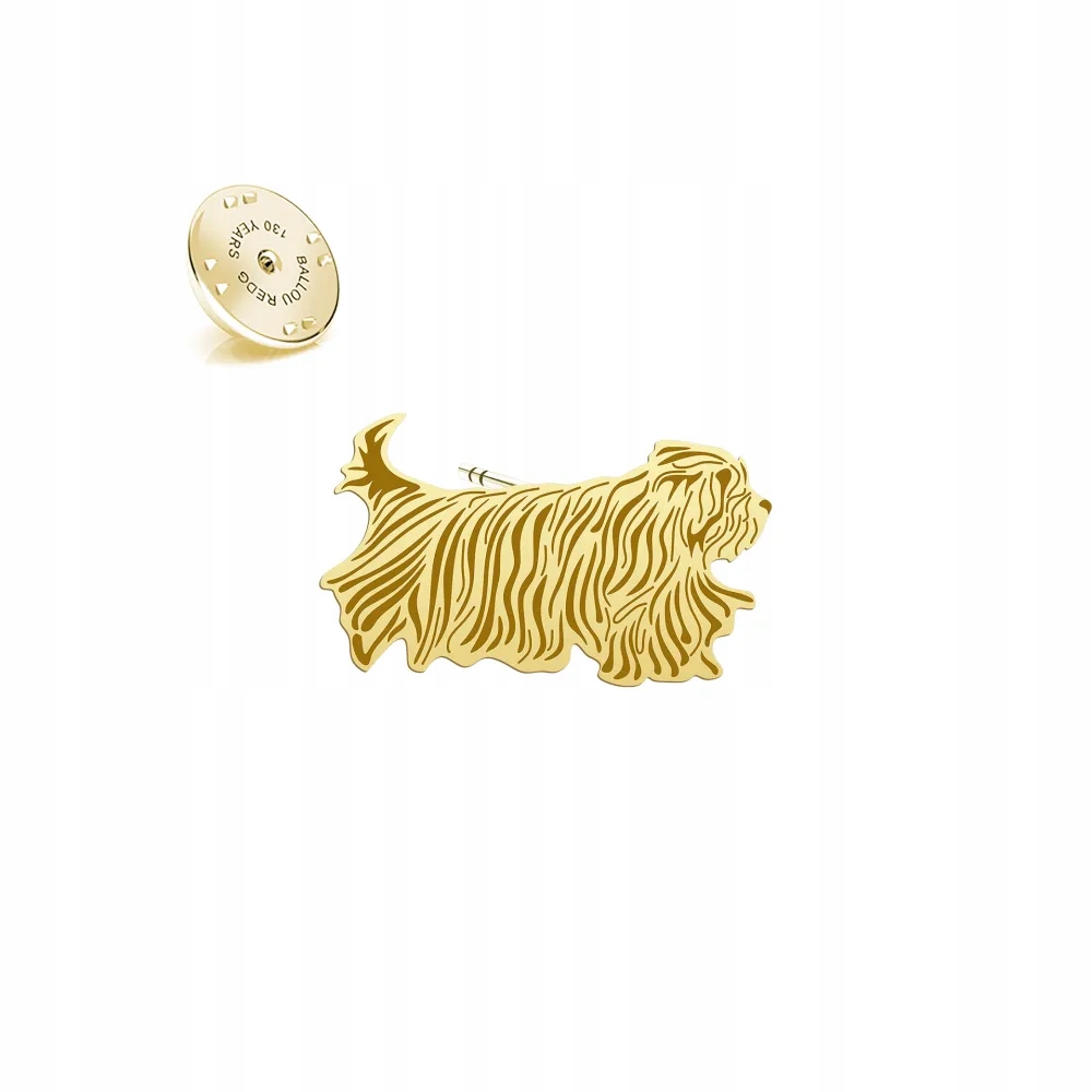 Odznak s pejskem Ovčáček z Bergama 925 Brož jako Dárek Dedikace