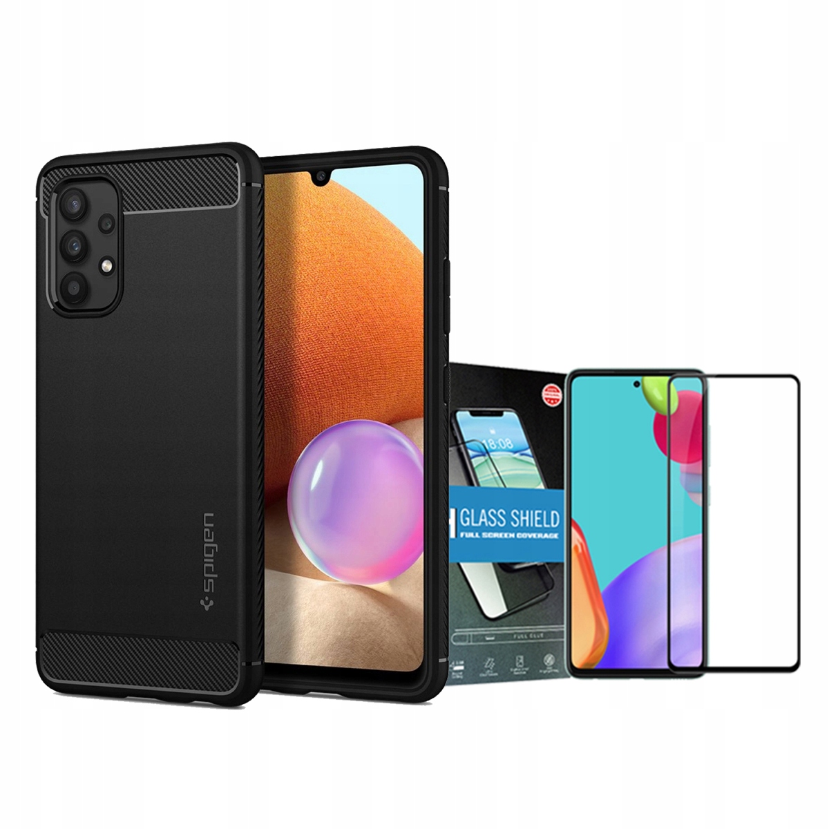 

Spigen Etui Do Galaxy A52 LTE/5G + Szkło Mocolo