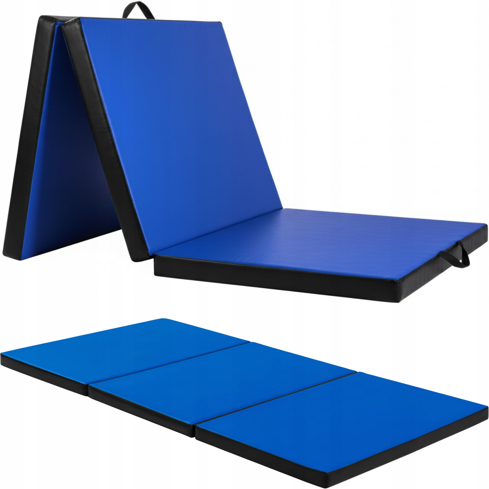 Materac Gimnastyczny Składany Rehabilitacyjny Mata Do Ćwiczeń 195x100x10 M