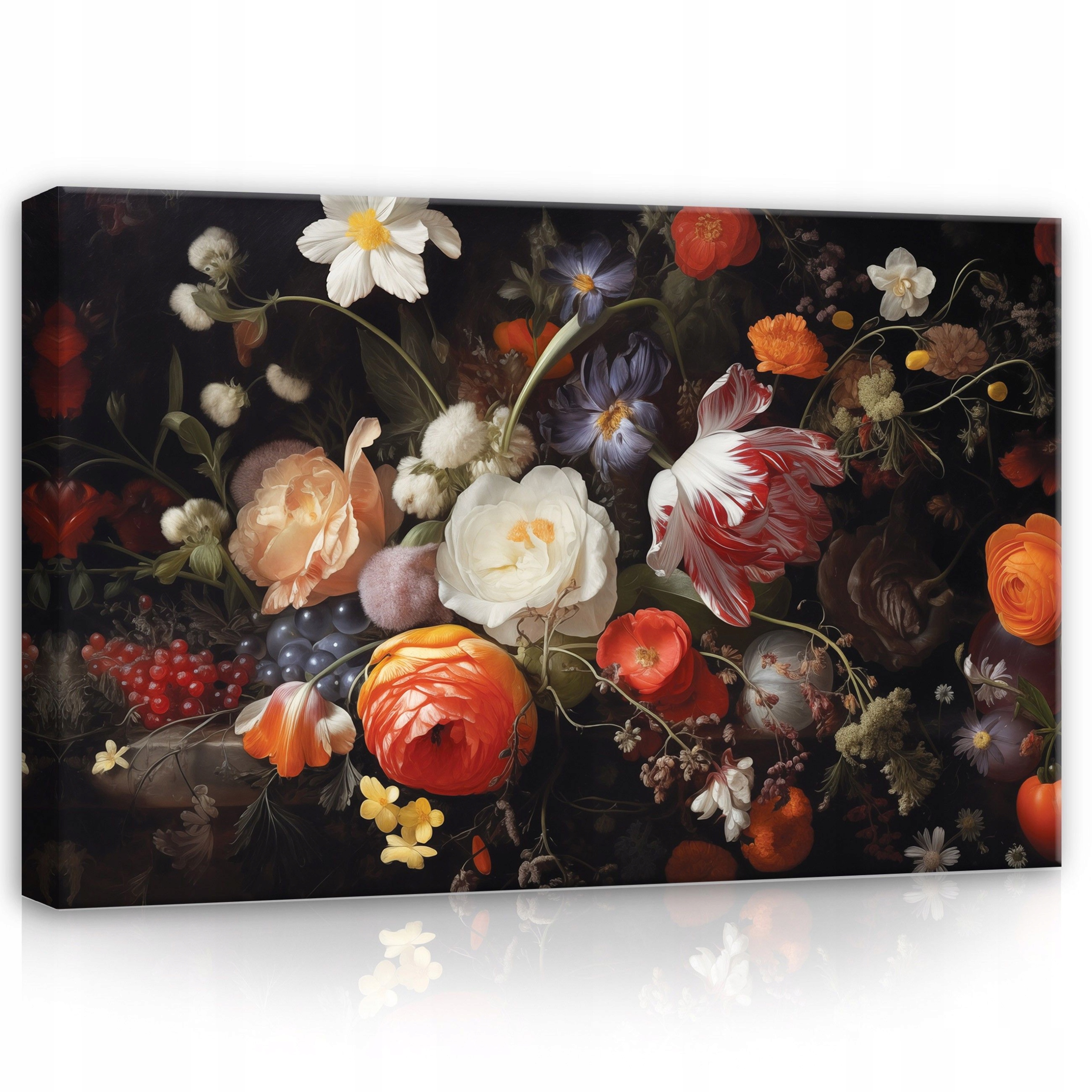 Obraz 120x80 Mrtvá květinová příroda zátiší vlámské květiny kytice