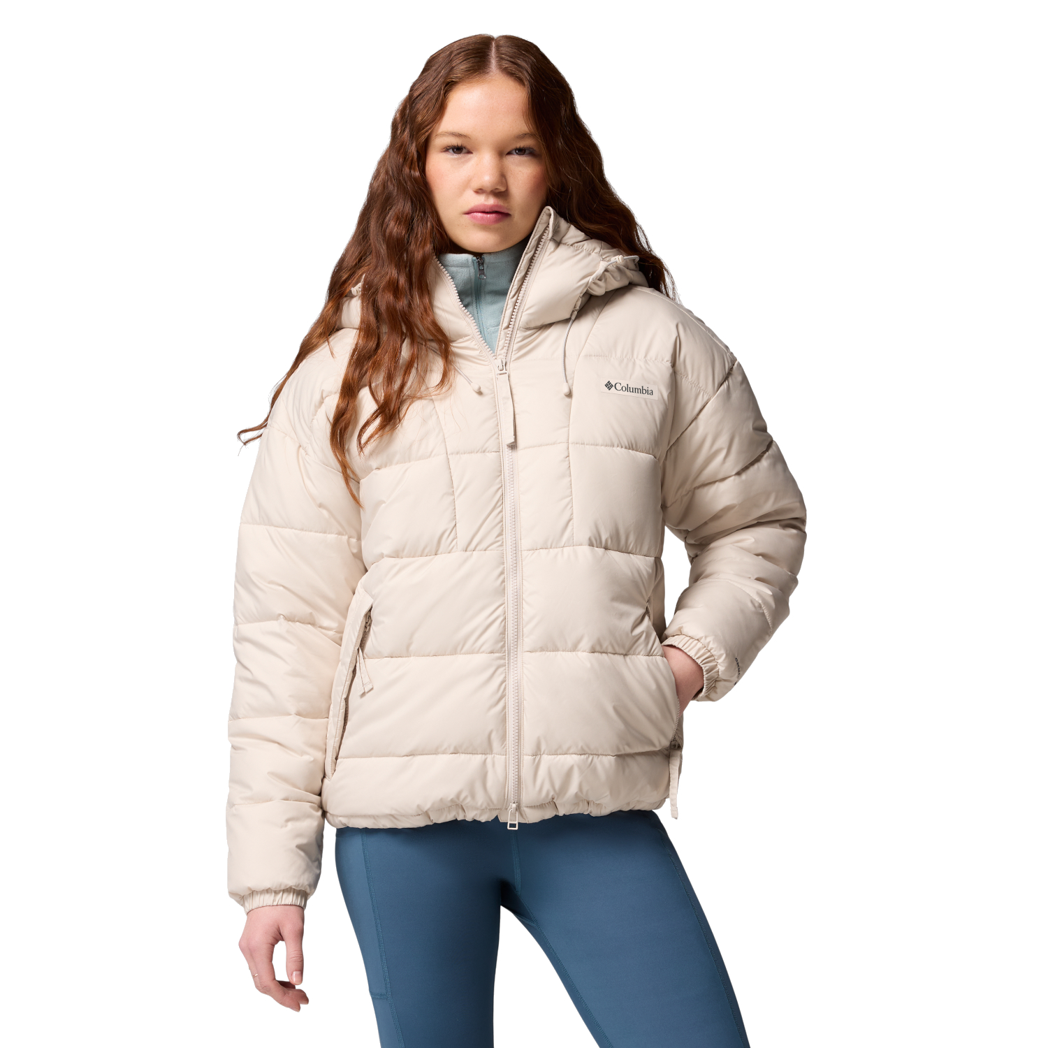 Columbia Pike Lake III Hooded Jacket (XL) Kurtka Damska Poliester Beżowy