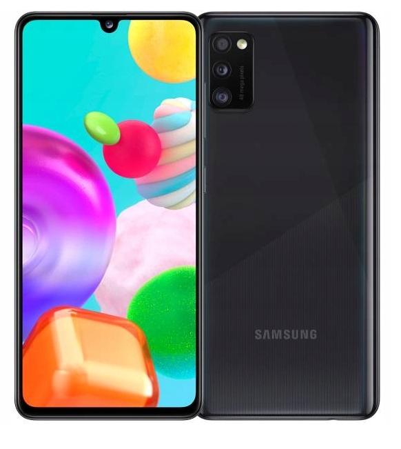 Samsung Galaxy A41 A415 64GB Czarny +etui +szkło +szybka Ładowarka