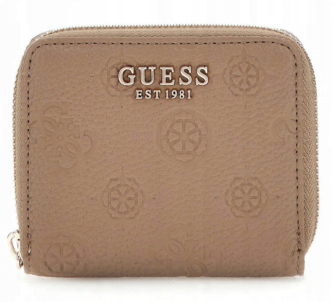 Malá Dámská Peněženka, Hnědá, Elegantní Dámská Peněženka S Logem Guess