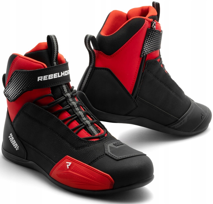Rebelhorn Swift Black Red Motocyklové Topánky Krátke Mestské Letné