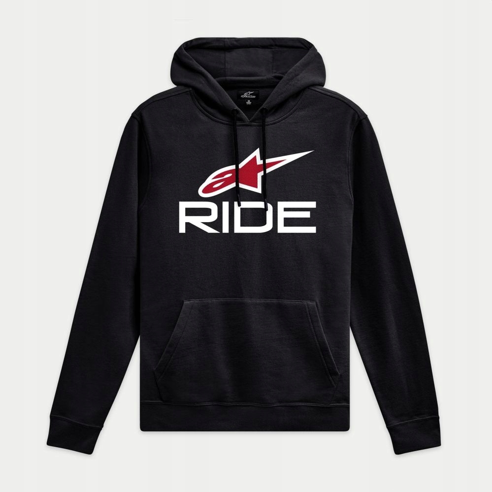Alpinestars mikina Ride 4.0 hoodie black white red vel. XL
