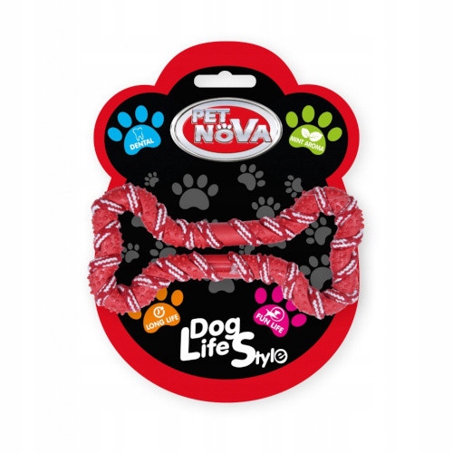 

Pet Nova sznur w kości czerwony 20cm mięta