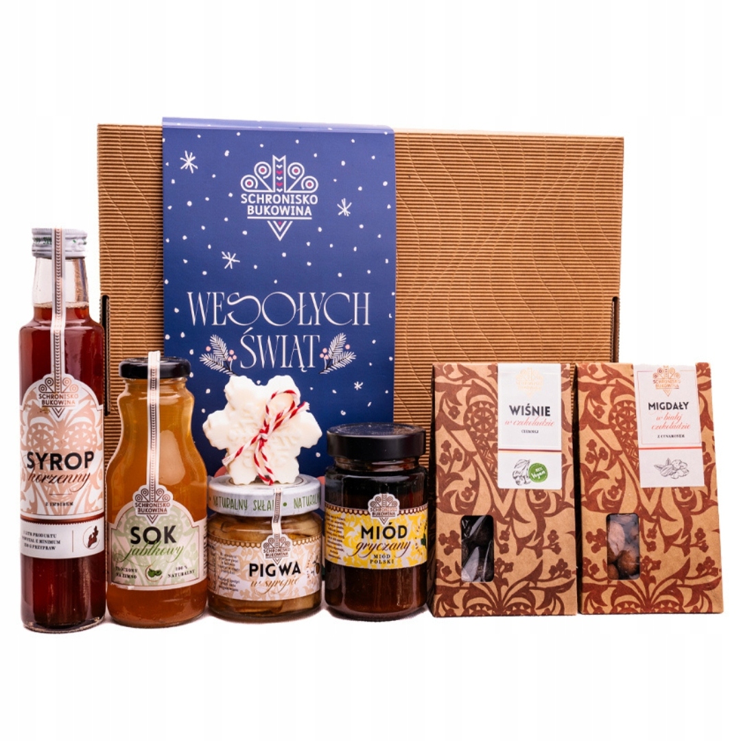Sladký dárek, krabička pod vánoční stromeček Sladké přání Schronisko Bukowina