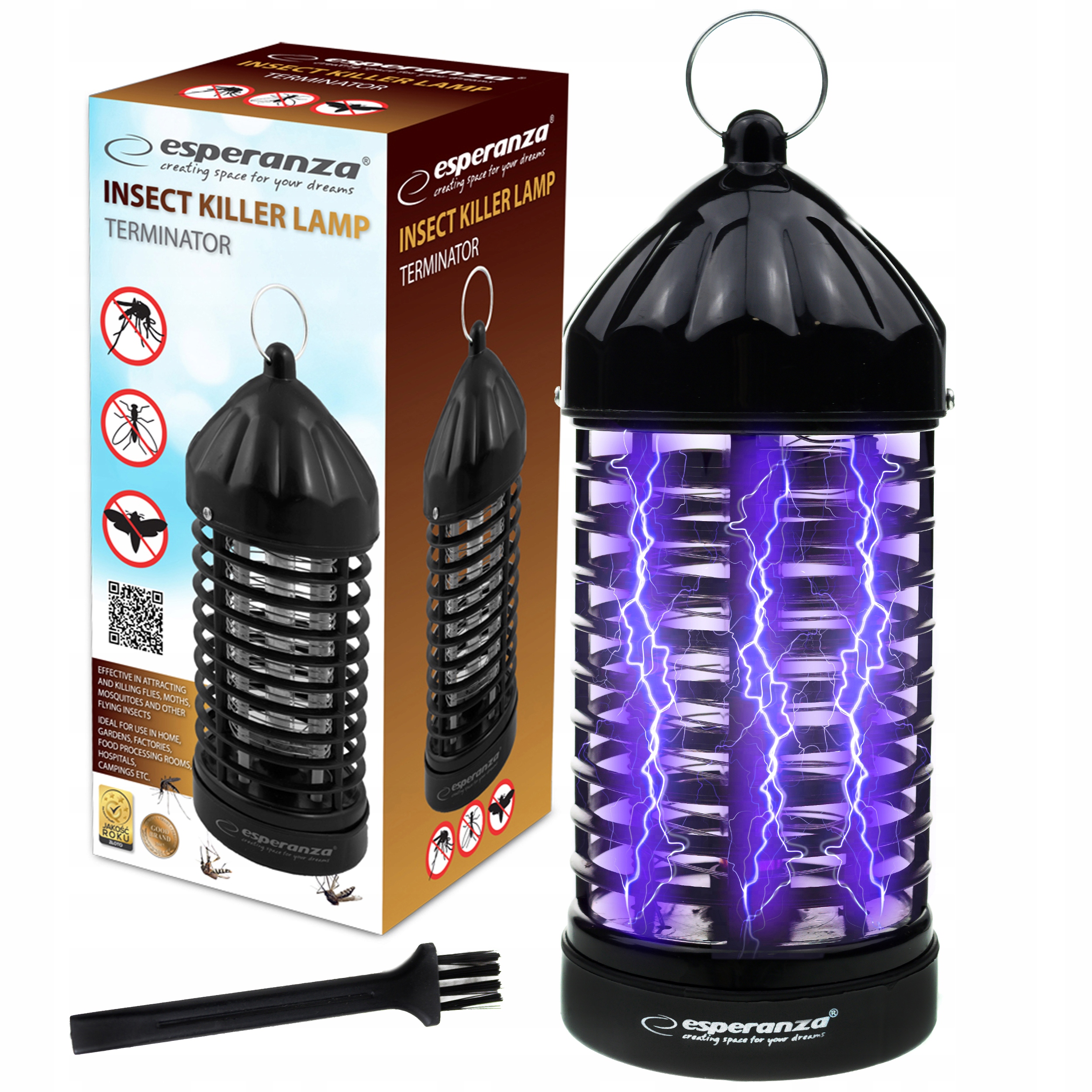 

Lampa Owadobójcza Uv Na Komary Muchy Owady Pułapka